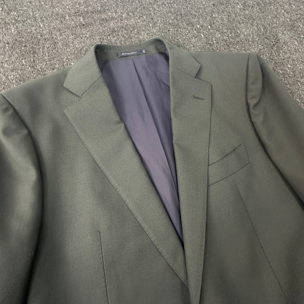 Suitsupply Sport Coat Men 44L Green Lazio Single Breasted Vitale Barberis Wool